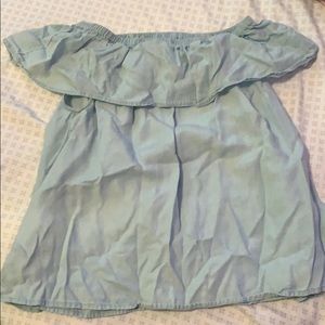 old navy blue off the shoulder top